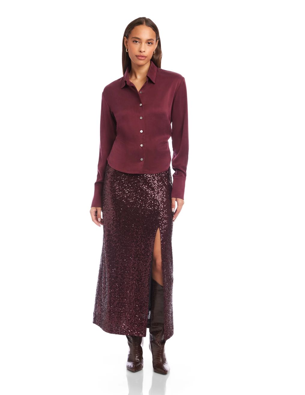 Fifteen Twenty Tawnie Side-Pleat Shirt
