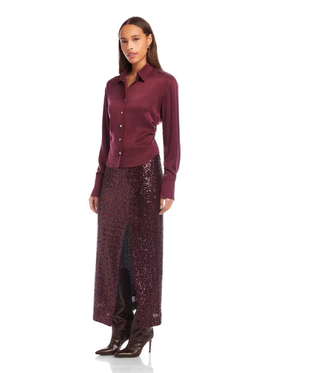 Fifteen Twenty Tawnie Side-Pleat Shirt