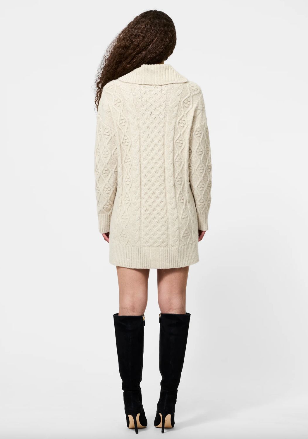 French Connection Makira Knit Turtleneck Mini Dress