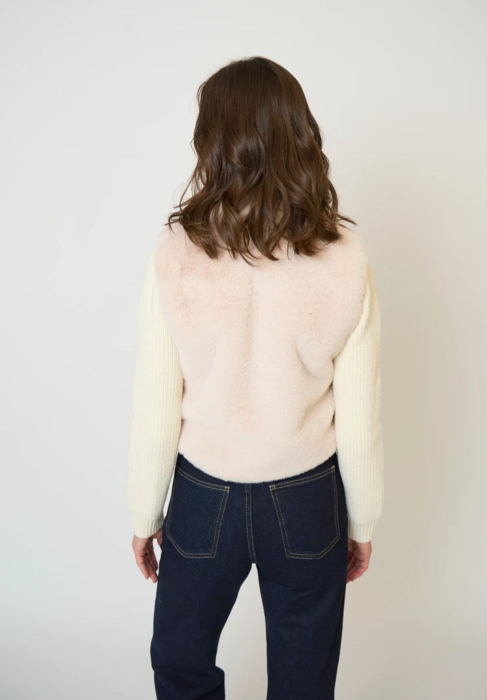 Central Park West - Gia Cropped Fur Sweater