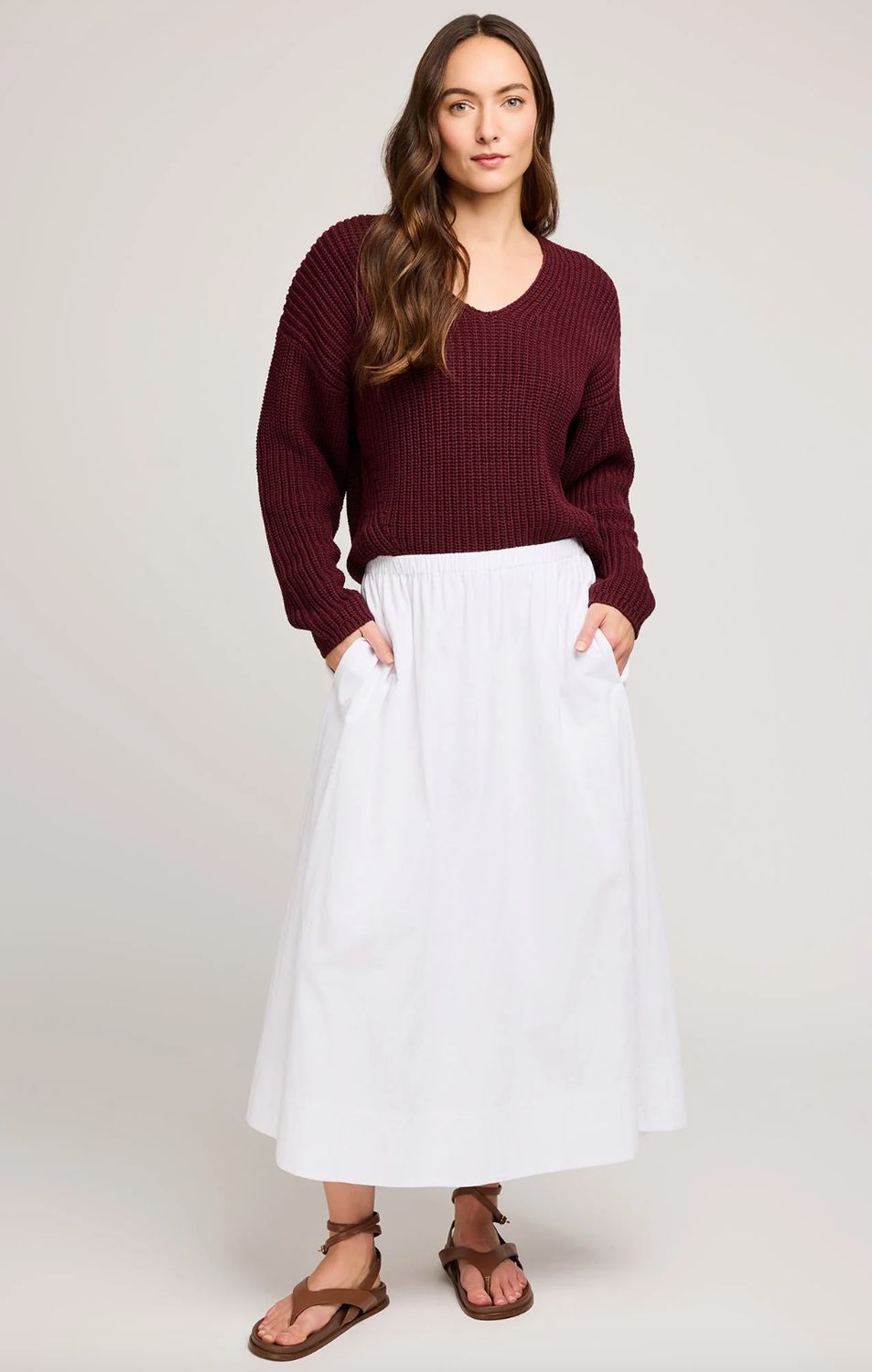 Gentle Fawn Spencer V-Neck Knit Sweater