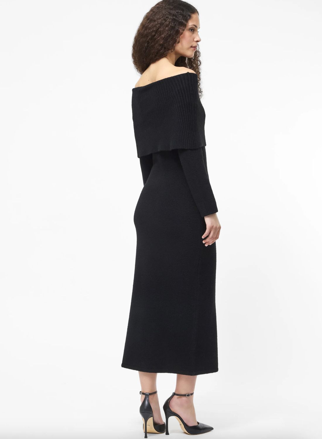 French Connection Emilia Knit Off Shoulder Dress
