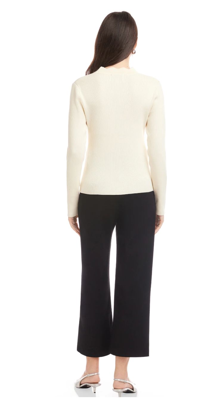 Fifteen Twenty Bliss Scallop Edge Cardigan