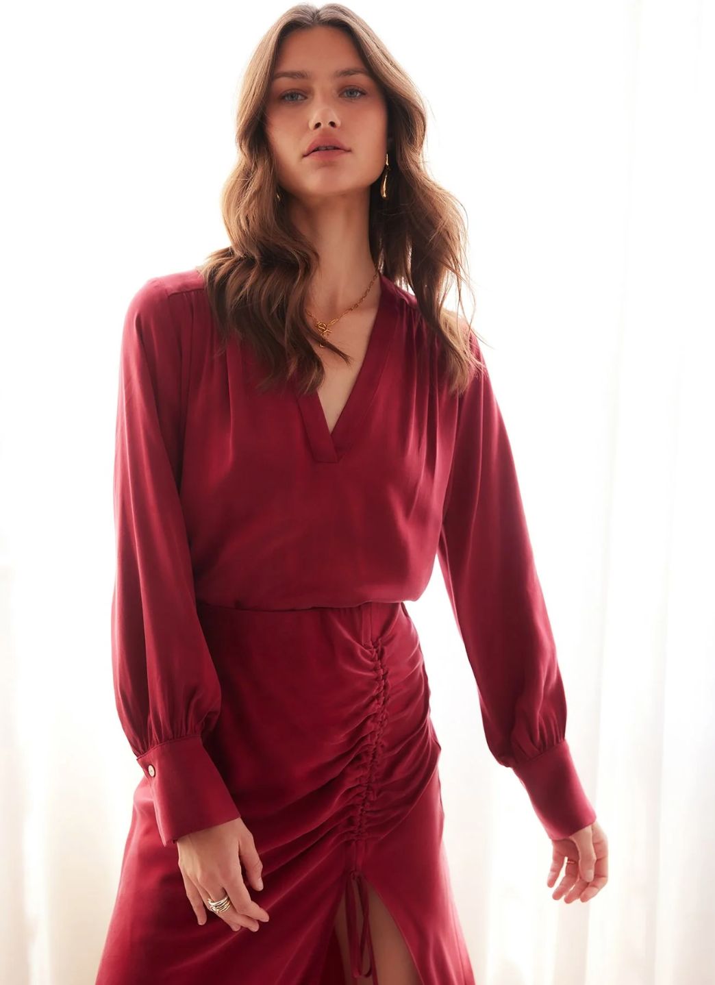 Fifteen Twenty Trista V-Neck Blouse