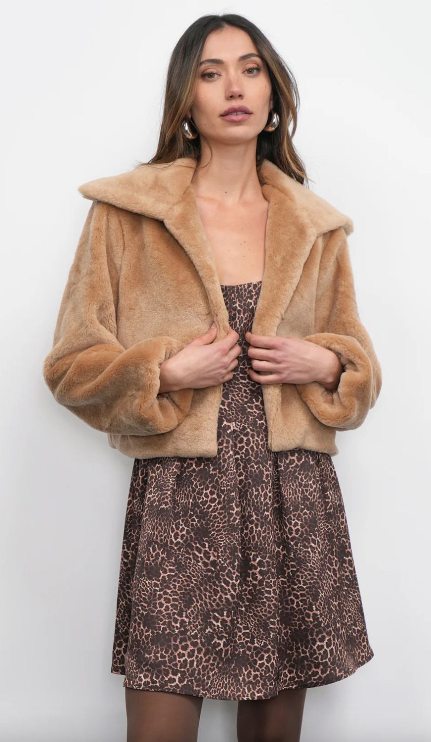 Greylin Hailey Faux Fur Coat