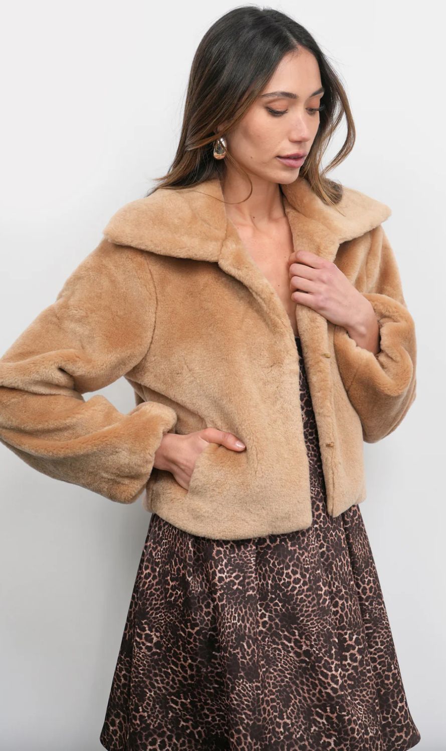 Greylin Hailey Faux Fur Coat