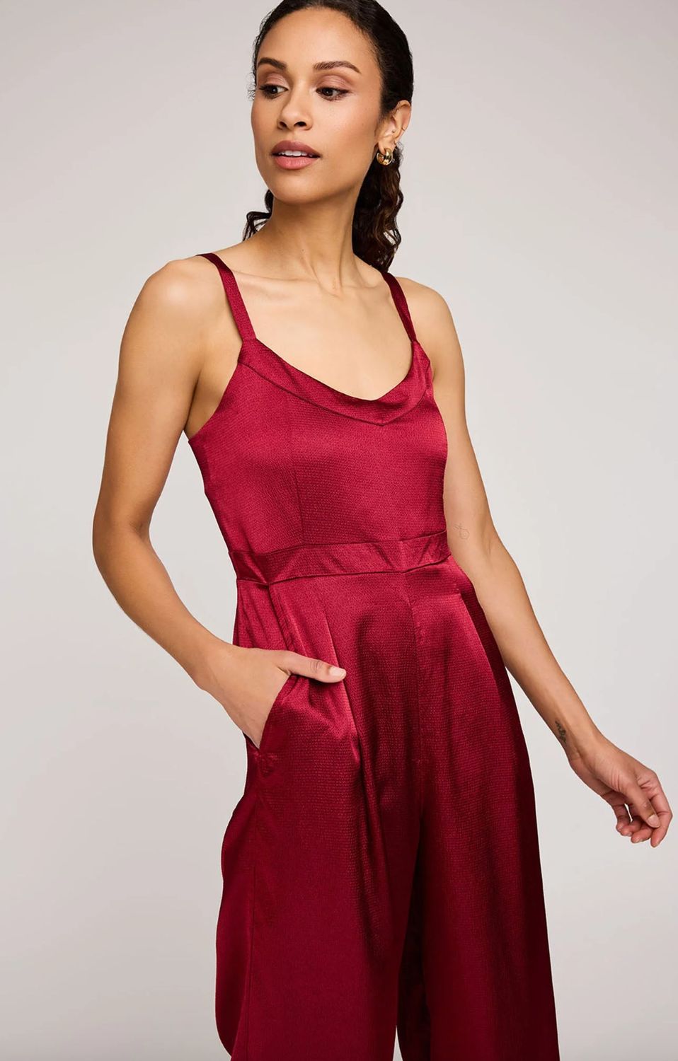 Gentle Fawn Irina Satin Jumpsuit