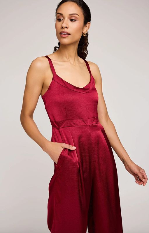 Gentle Fawn Irina Satin Jumpsuit