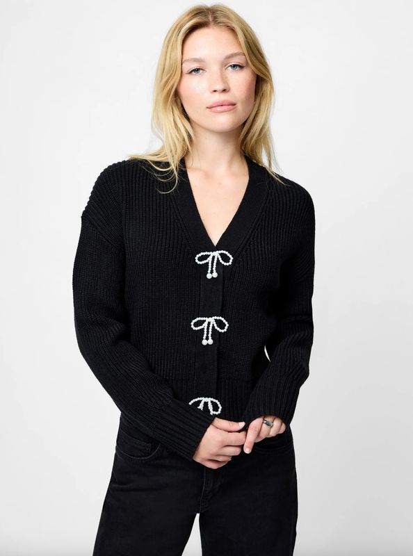 French Connection - Babysoft Pearl Bow Sweater