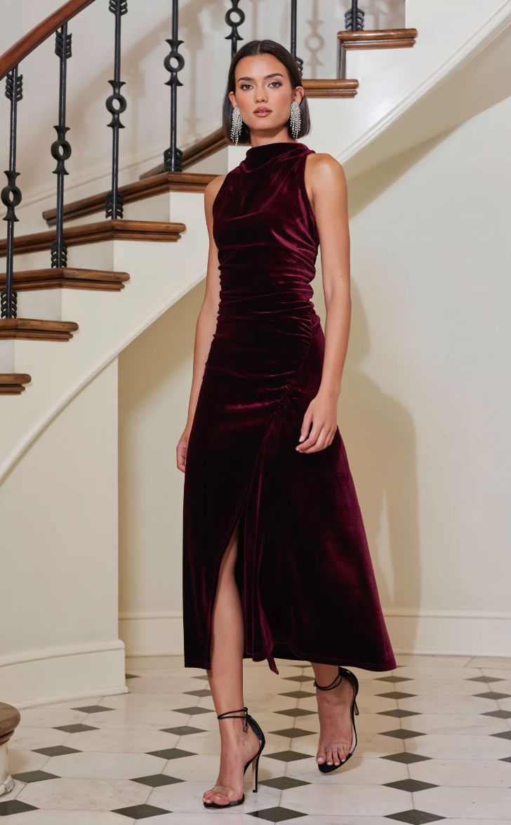 Bishop+Young - Elle Velvet Halter Dress