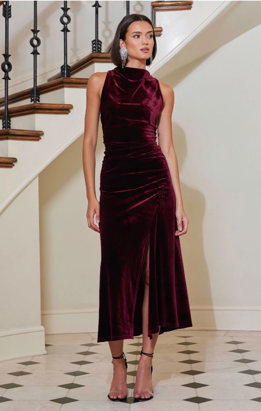 Bishop+Young - Elle Velvet Halter Dress