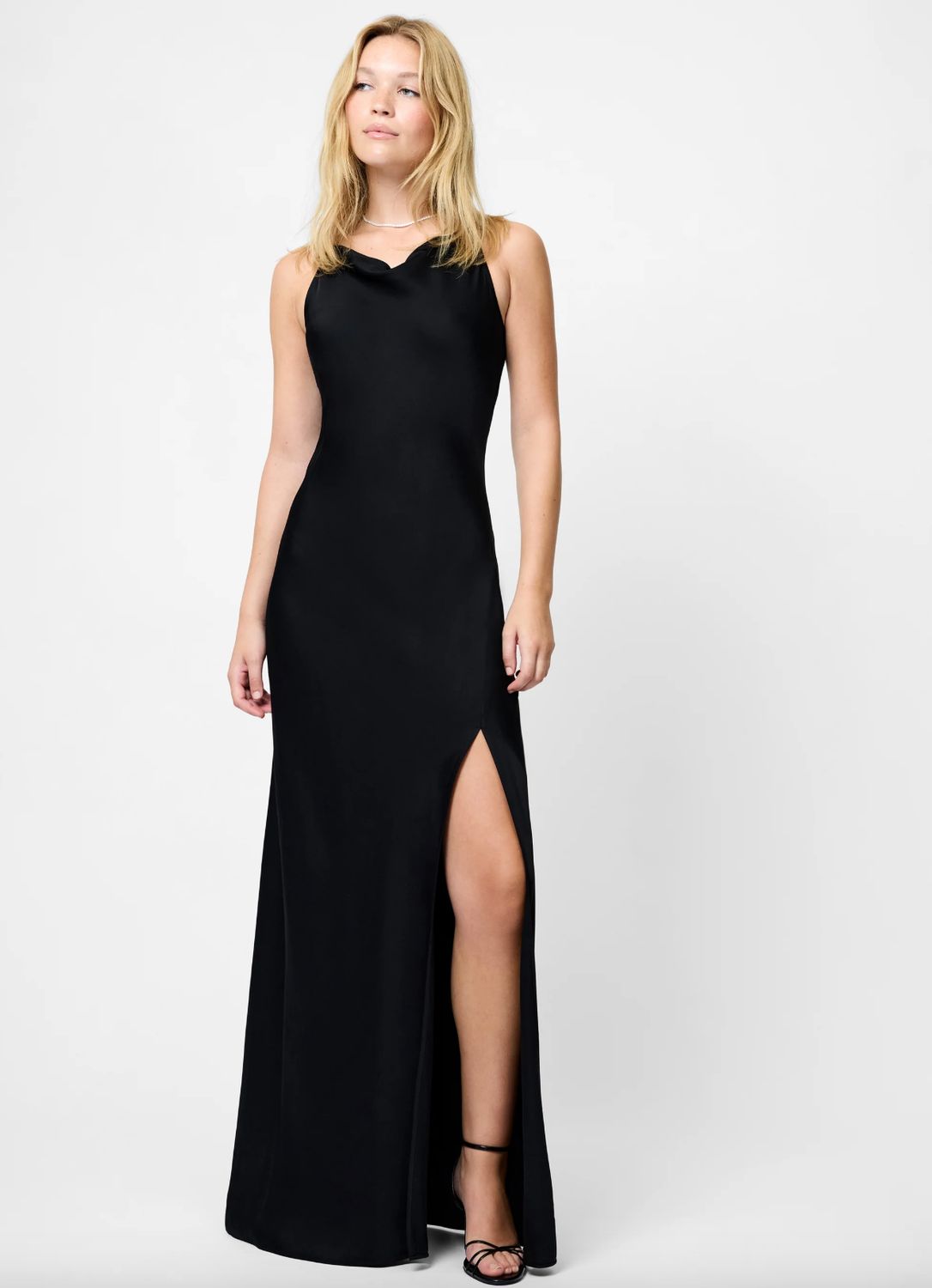 French Connection - Ennis Satin Cowl Neck Maxi Dress