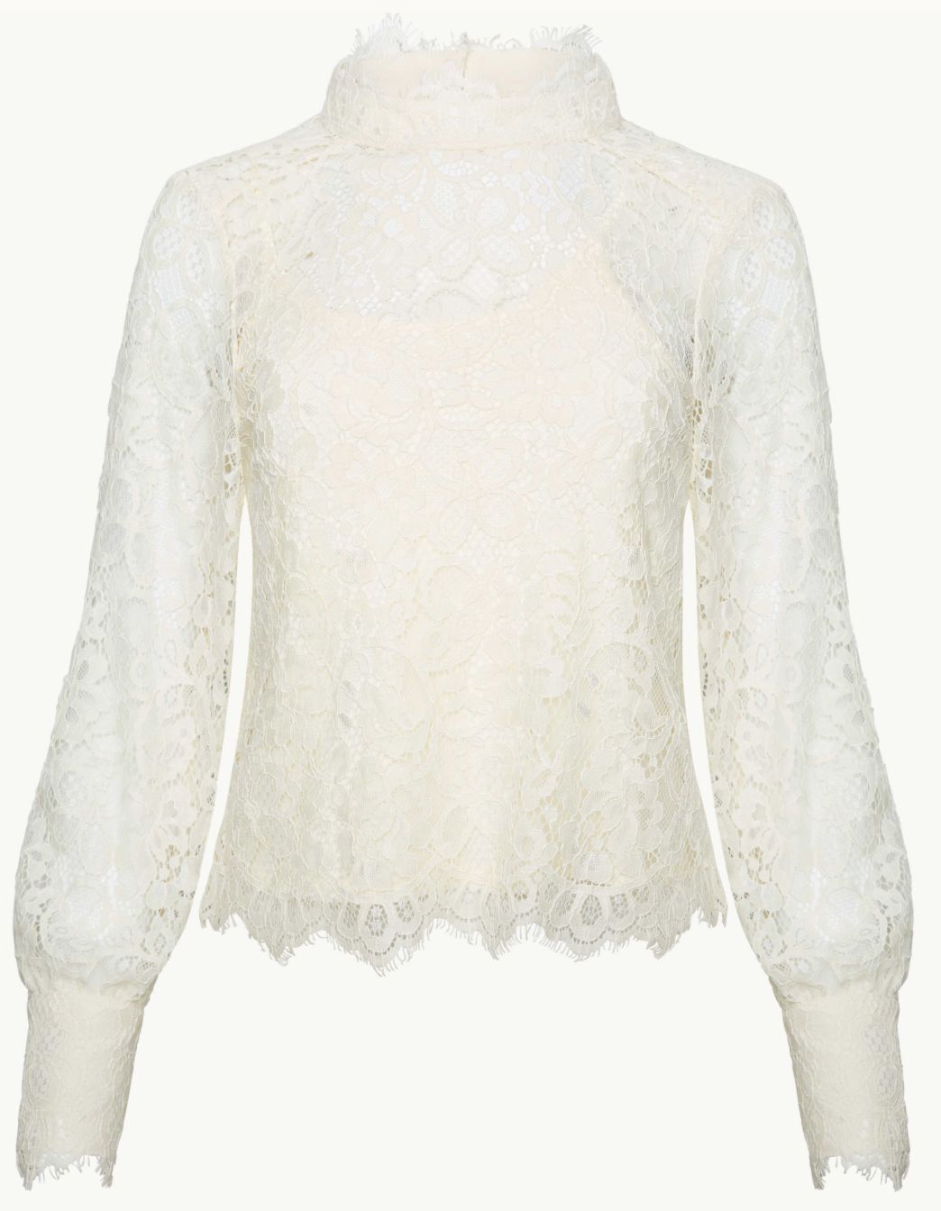 Caballero Serena Top In Antique White Lace