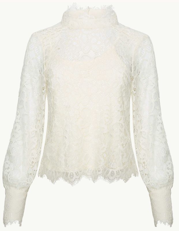 Caballero Serena Top In Antique White Lace