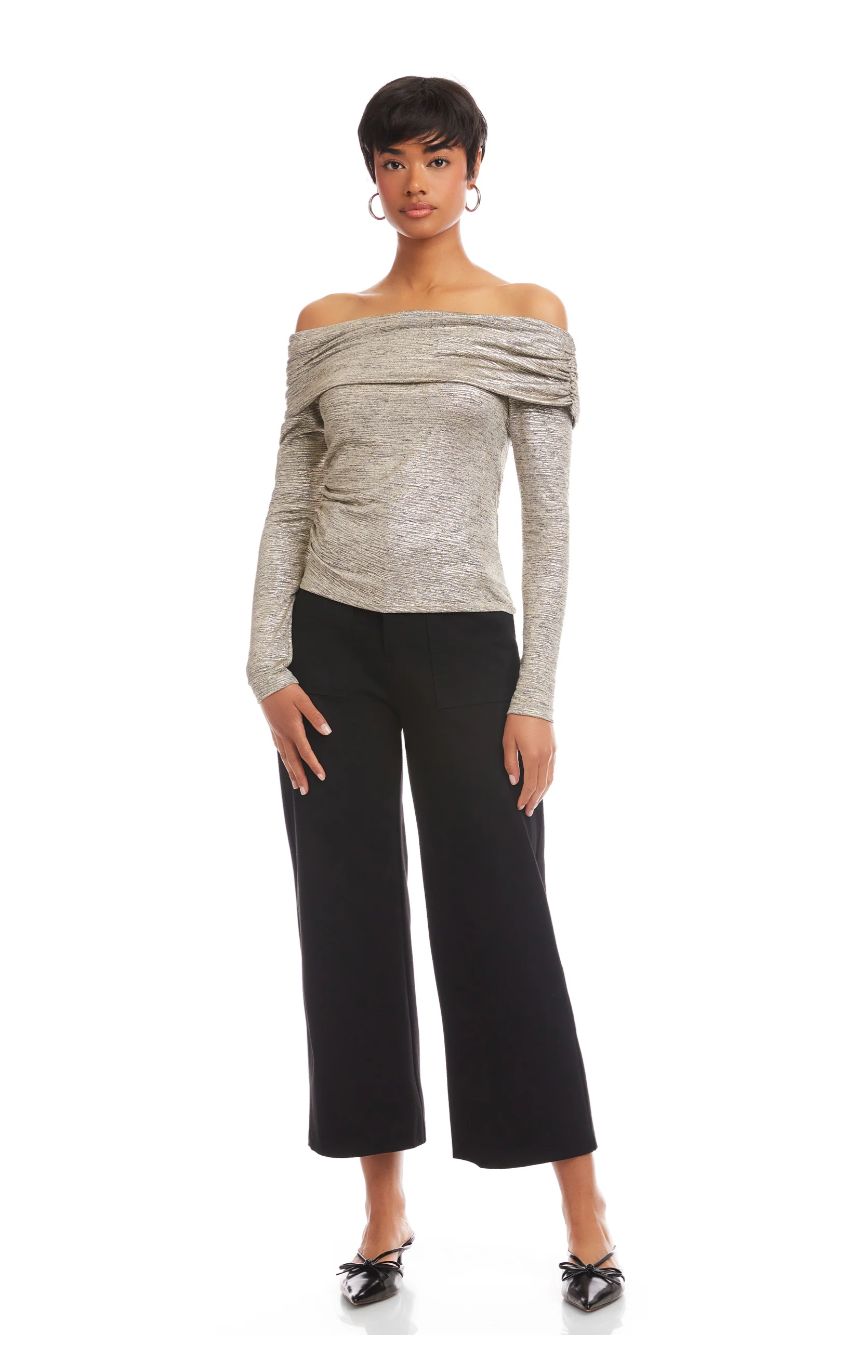 Fifteen Twenty Agnes Asymmetric One-Shoulder Top