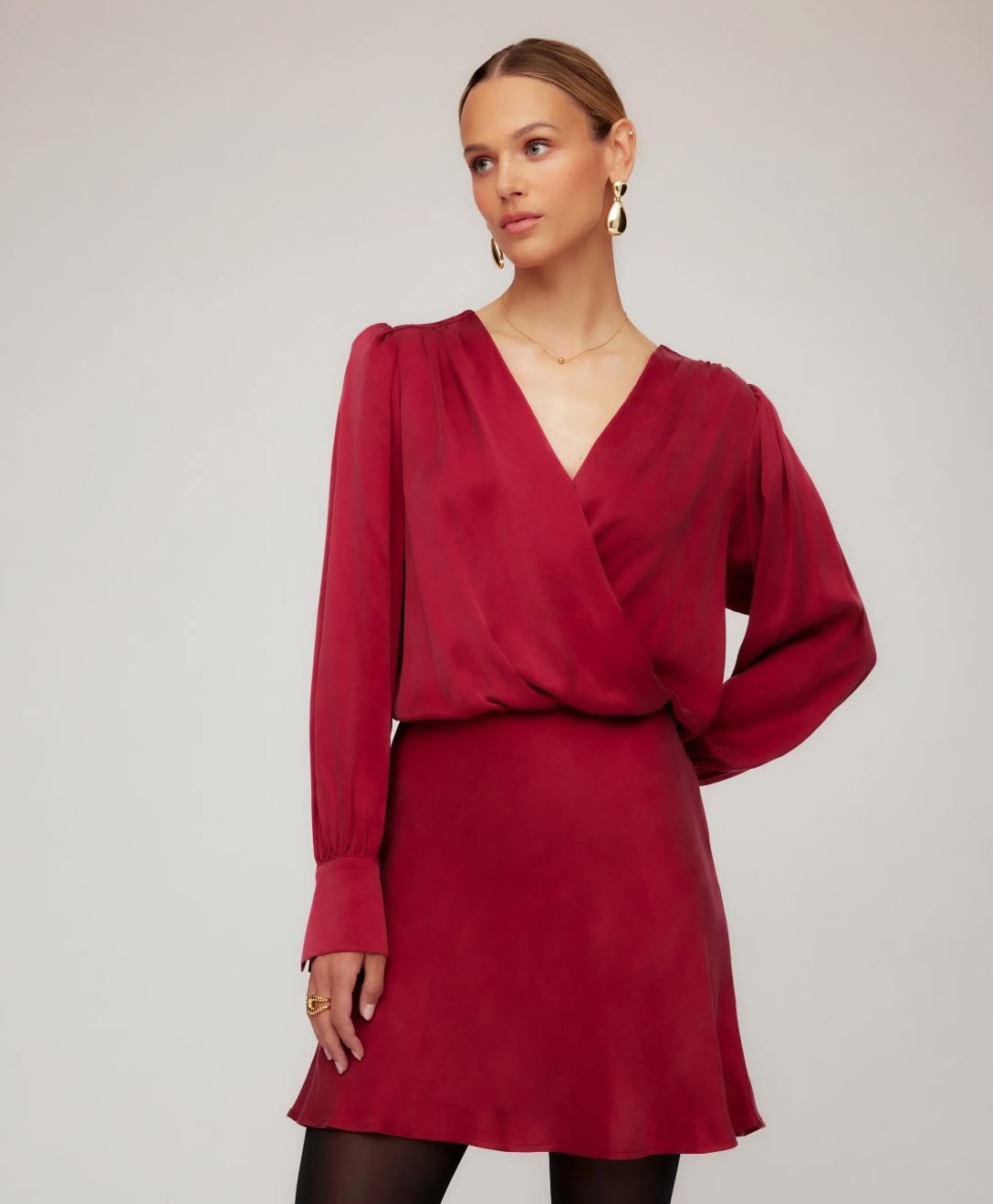 Fifteen Twenty Denise Drape Front Dress