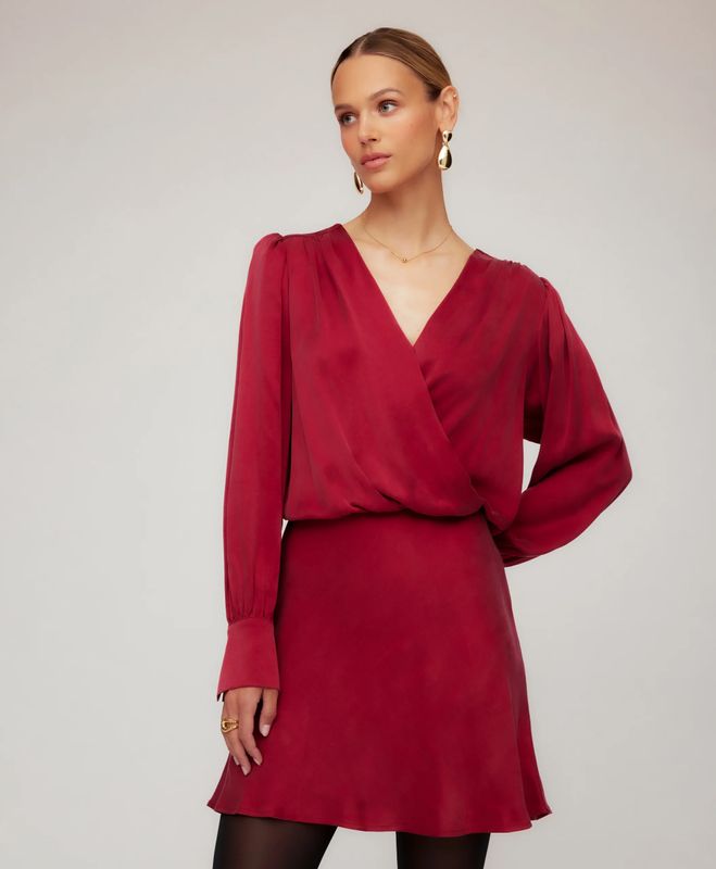 Fifteen Twenty Denise Drape Front Dress
