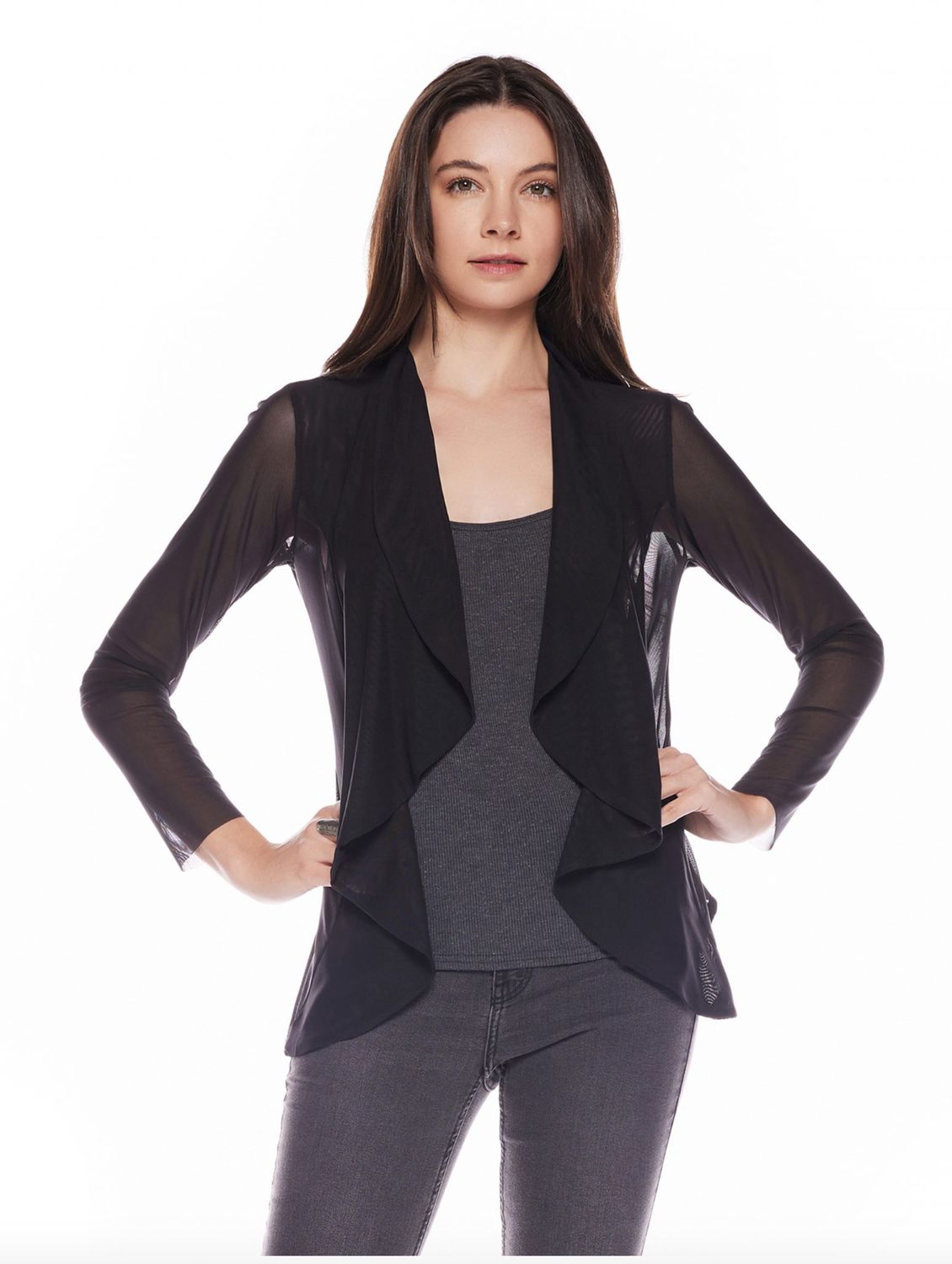 Viereck Meloni in Black Mesh