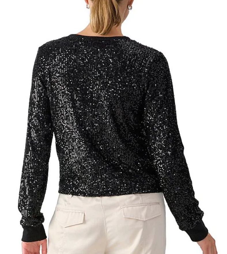 Sanctuary Sparkle Together Crew Neck Long Sleeve Top