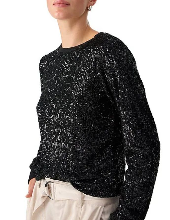 Sanctuary Sparkle Together Crew Neck Long Sleeve Top