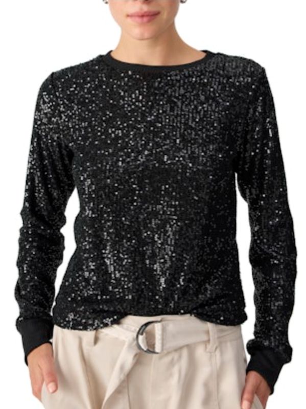 Sanctuary Sparkle Together Crew Neck Long Sleeve Top
