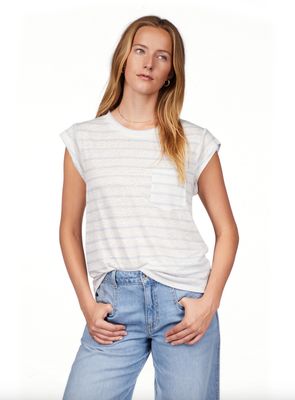 Sanctuary Relaxed Cap Sleeve Tee