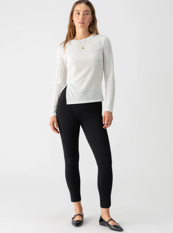 Sanctuary Runway Semi High Rise Legging Black