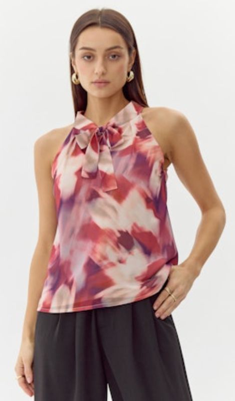 Greylin Venice Printed Halter Top