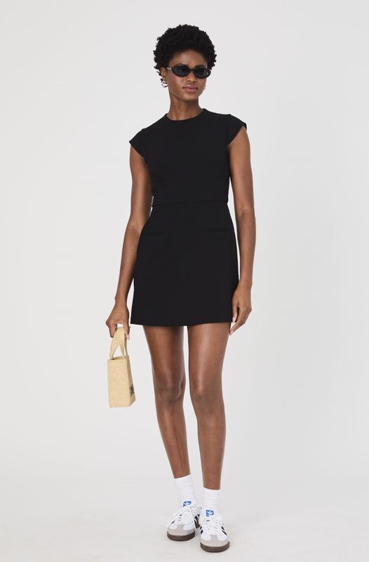 French Connection Whisper Crew Neck Dress