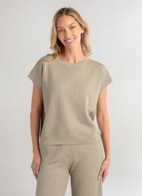 Red Haute Cap Sleeve Crew