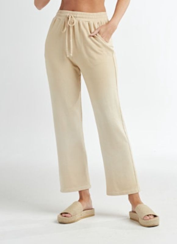 Red Haute Wide Leg Capri