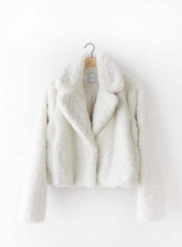 Greylin Roselyn Faux Fur Cropped Coat