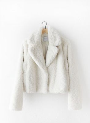 Greylin Roselyn Faux Fur Cropped Coat