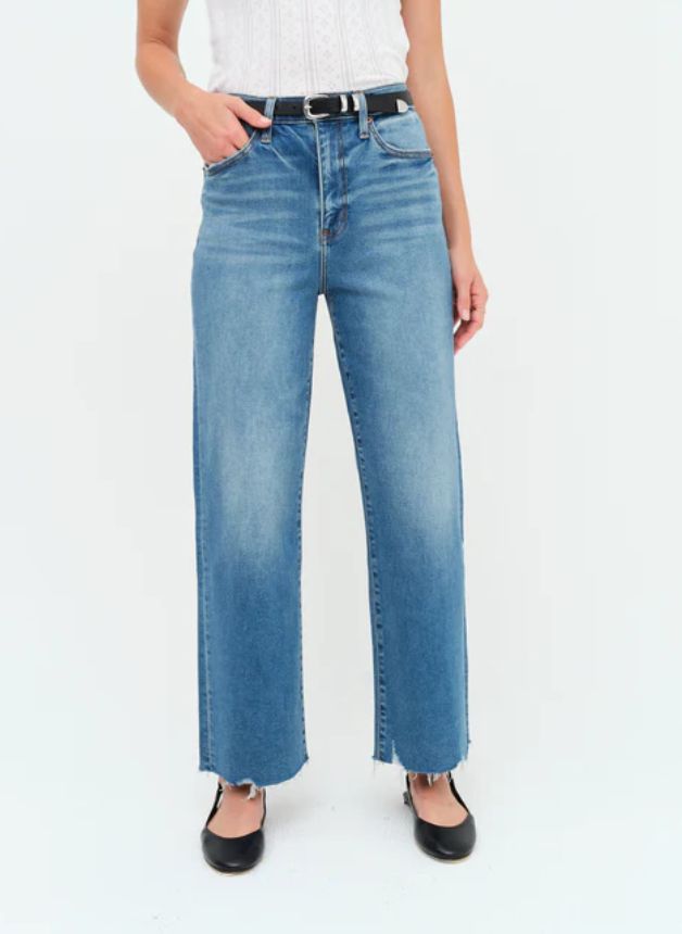 DAZE DENIM - Pleaser High Rise Wide Ankle In Vibe Check