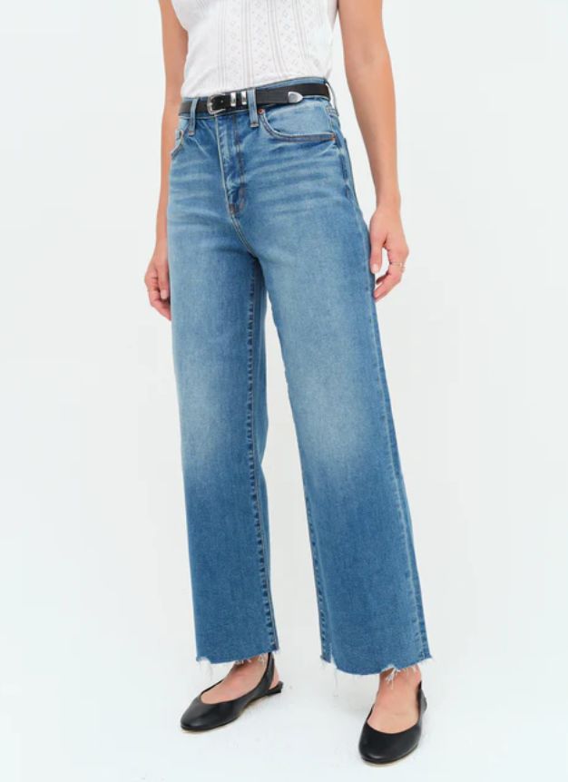 DAZE DENIM - Pleaser High Rise Wide Ankle In Vibe Check