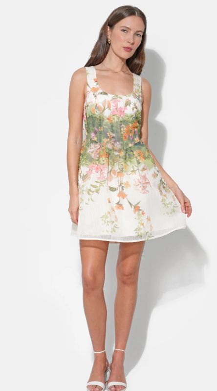 Adelyn Rae - Isla Scoop Neck Fit &amp; Flare Mini Dress