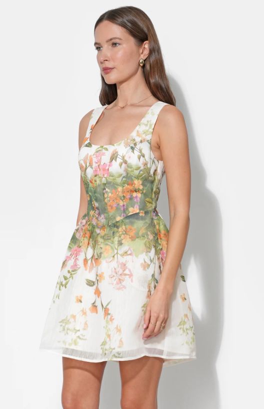 Adelyn Rae - Isla Scoop Neck Fit &amp; Flare Mini Dress