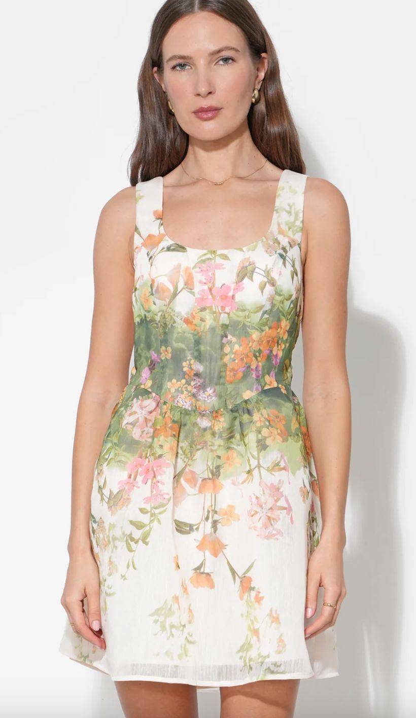 Adelyn Rae - Isla Scoop Neck Fit &amp; Flare Mini Dress