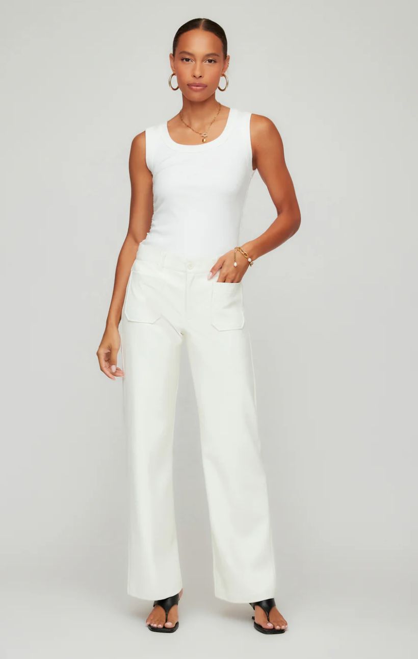 Fifteen Twenty - Sophia Faux Leather Wide - Leg Pants