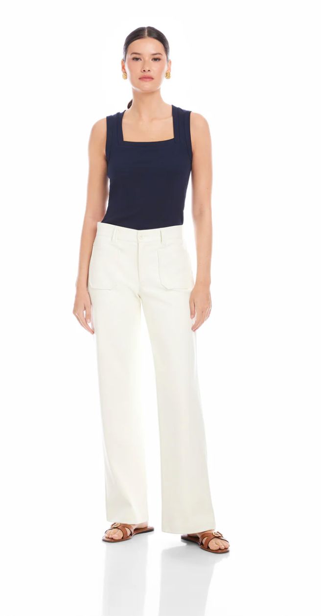 Fifteen Twenty - Sophia Faux Leather Wide - Leg Pants