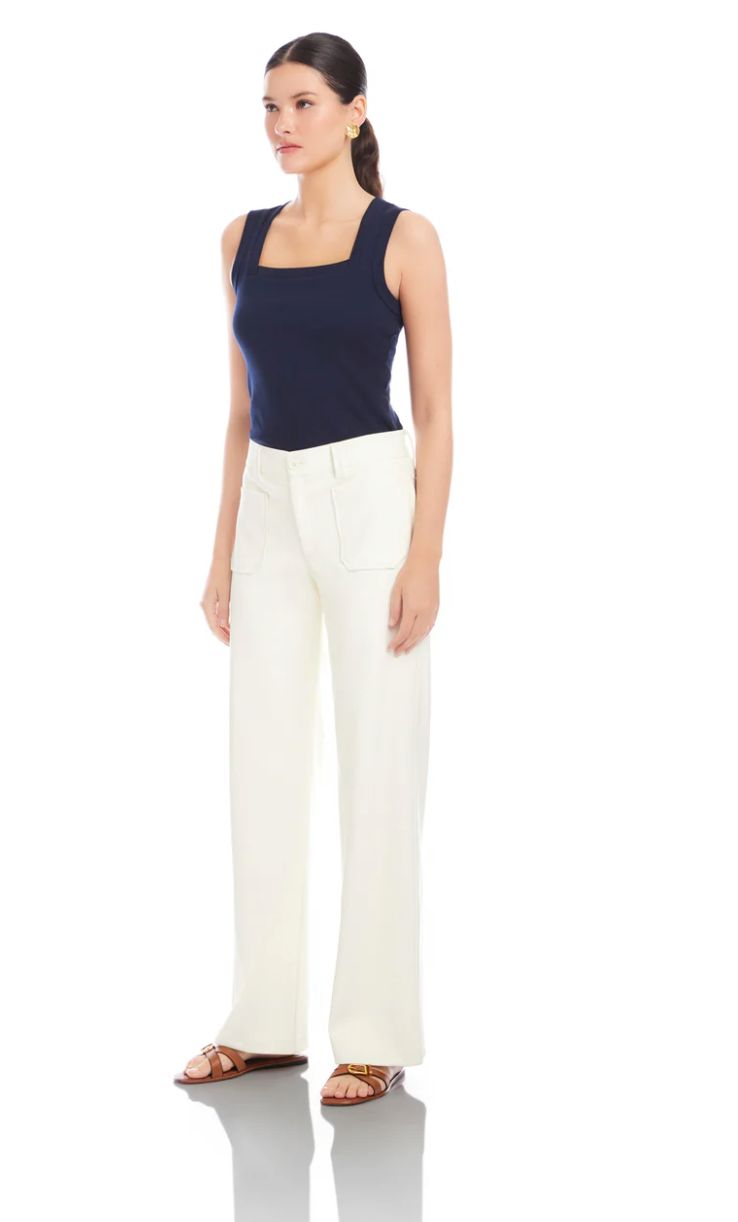 Fifteen Twenty - Sophia Faux Leather Wide - Leg Pants