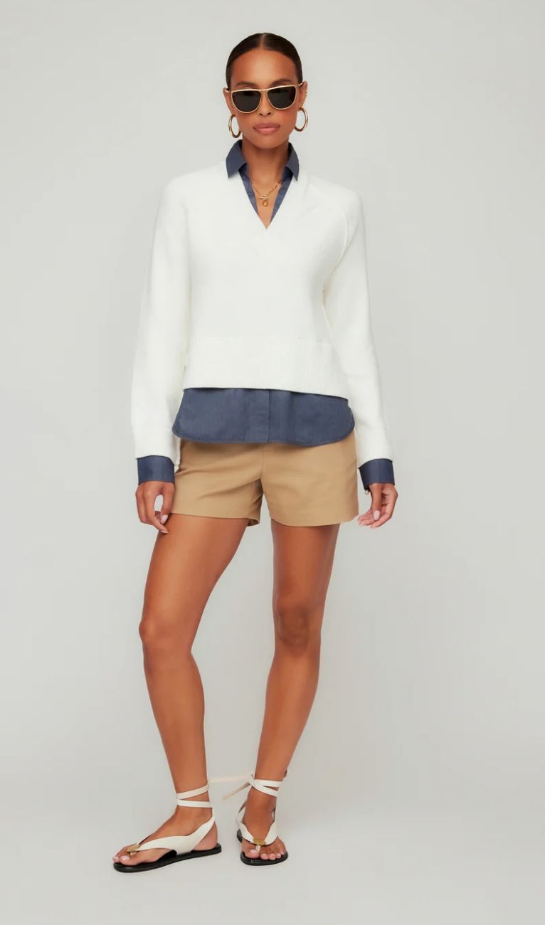 Fifteen Twenty - Carrie Mixed Media Sweater