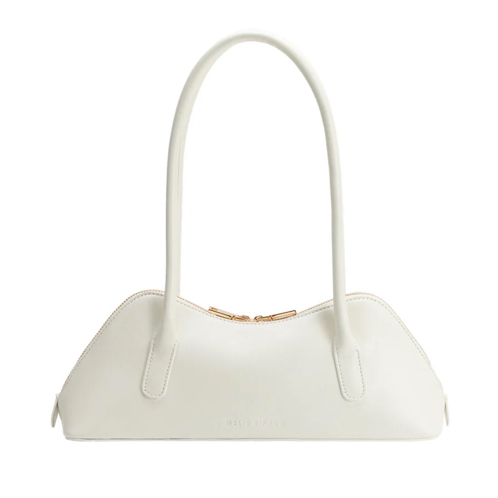 Melie Bianco - Dakota White Recycled Vegan Shoulder Bag
