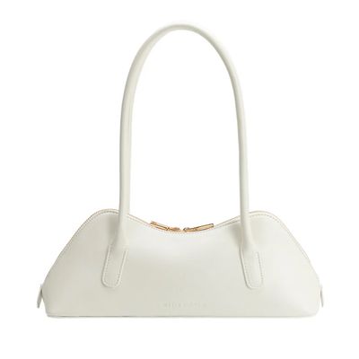 Melie Bianco - Dakota White Recycled Vegan Shoulder Bag