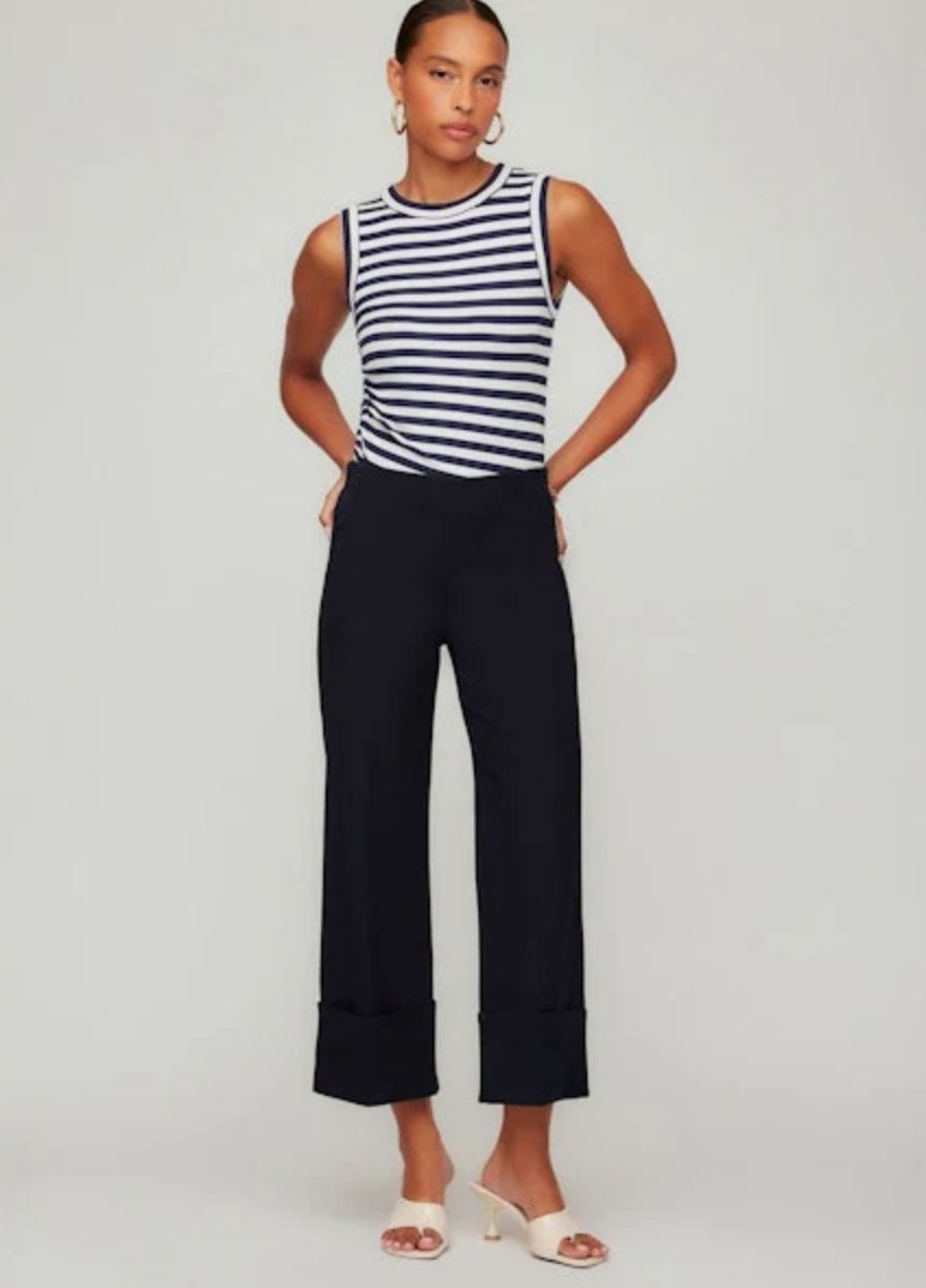 Fifteen Twenty - Regina Cuff Cropped Pants