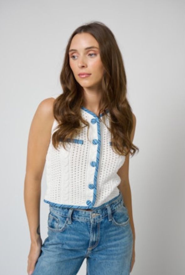 Central Park West - Brooklyn Open Stitch Vest