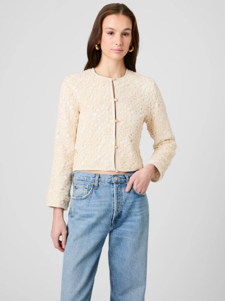 French Connection - Geo Shell Texture Woven Slim Jacket