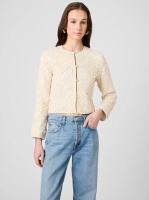 French Connection - Geo Shell Texture Woven Slim Jacket