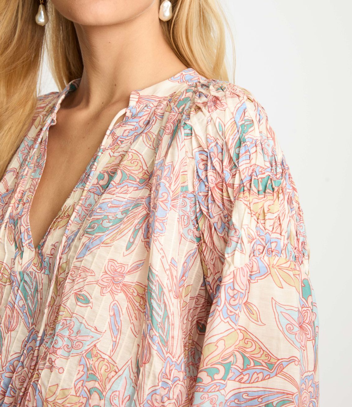 Caballero - Dolly Top In Paisley Floral