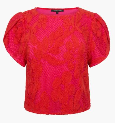 Caballero - Judy Top In Raspberry Lace